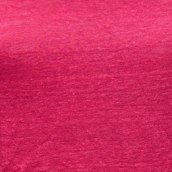 J. Crew Relaxed Linen T-Shirt Neon Flamingo Size XS - Picture 8 of 12